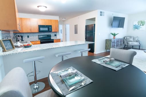 Dining And Kitchen at Miles Apartments, Fort Gratiot Twp, MI