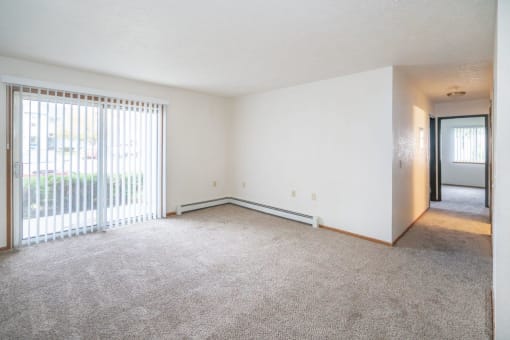 Living room Crawford Apartments, 8640 Independence Ave, Port Austin, MI 48467