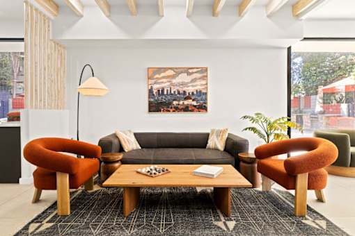 Lobby Seating at White Oak Terrace Apartments, California, 91316