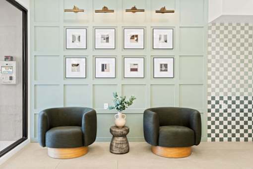 Lobby Seats at White Oak Terrace Apartments, Encino, CA, 91316