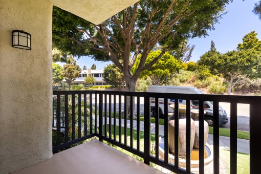 Private Balcony at Parkway Terrace Apartments, Culver City, 90230