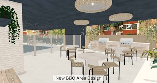 New BBQ Area Design at Casa De Marina Apartments, Los Angeles, CA 90066