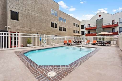 Pool View at Woodland Trio Apartments, North Hollywood