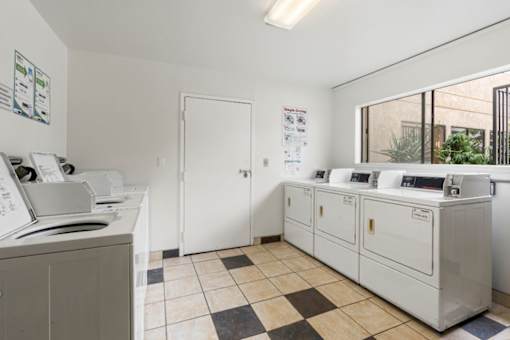 Laundry Room at Woodland Trio Apartments, North Hollywood, CA