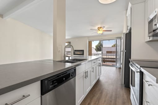 Spacious Kitchen Counter-tops for Entertaining at Parkway Terrace Apartments, Culver City
