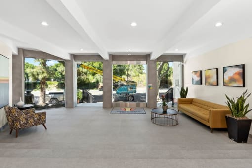 Lobby at Parkway Terrace Apartments, Culver City, California