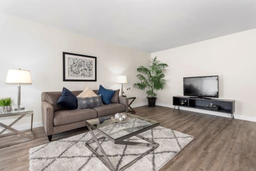 Living Room at Parkway Terrace Apartments, Culver City, 90230