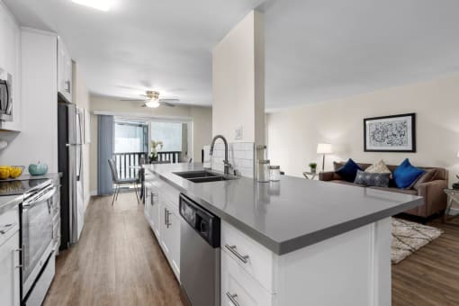 Kitchen at Parkway Terrace Apartments, Culver City