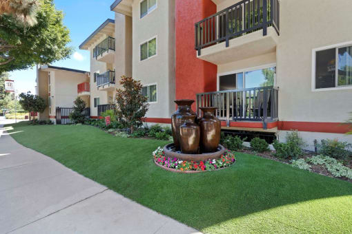 Side of Main Entrance at Parkway Terrace Apartments, Culver City, 90230