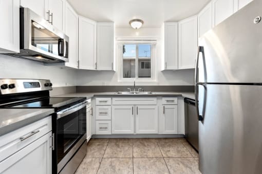 Sherman Oaks Apartments - Krystal Terrace - Modern Kitchen with Stainless Steel Appliances