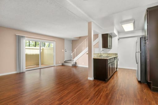 Living Room and Kitchen at The Meadows at Westlake Village Apartments,California, 91361