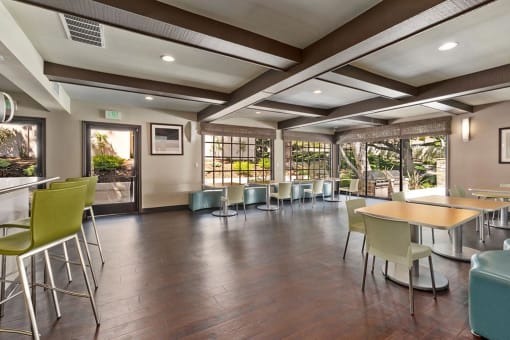 Clubhouse Dining Area at The Meadows at Westlake Village Apartments, Westlake Village, CA
