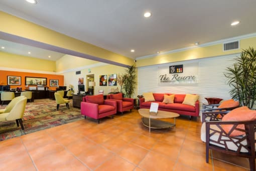Leasing Office Lounge Area at The Reserve at Warner Center, Woodland Hills, CA