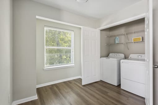 a full size washer and dryer are available in the laundry room