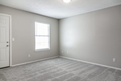 Bedroom with upgraded carpet