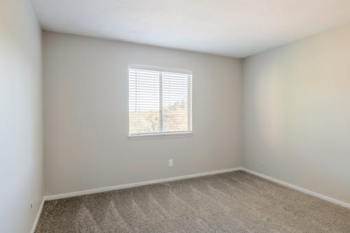 Bedroom with upgraded carpet