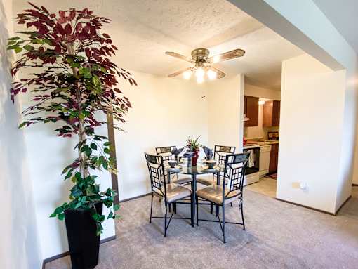 Model Dining Area at Condor Garden Apartments, Elyria, 44035