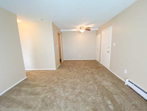 1 Bed Apartment - Living Room & Dining Area