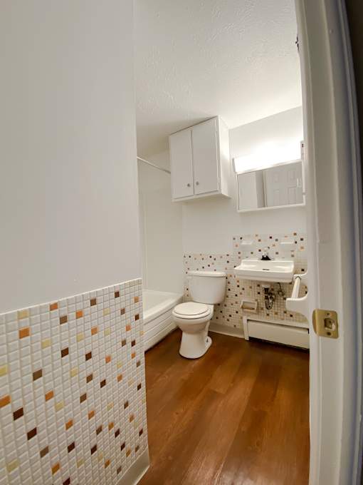 a small bathroom with a toilet and a sink