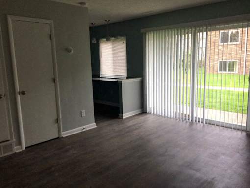 Unfurnished Living Area at Garfield Villa Apartments, Garfield Heights