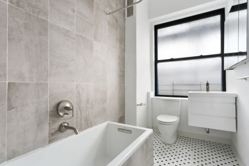 Bathroom with tub