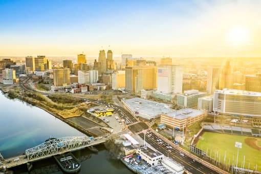 Ariel view of Newark