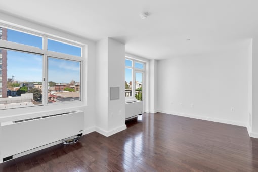 Living room with balcony