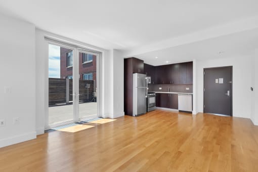 Open Kitchen area and private balcony