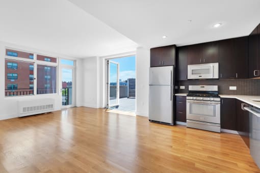 Kitchen and private balcony