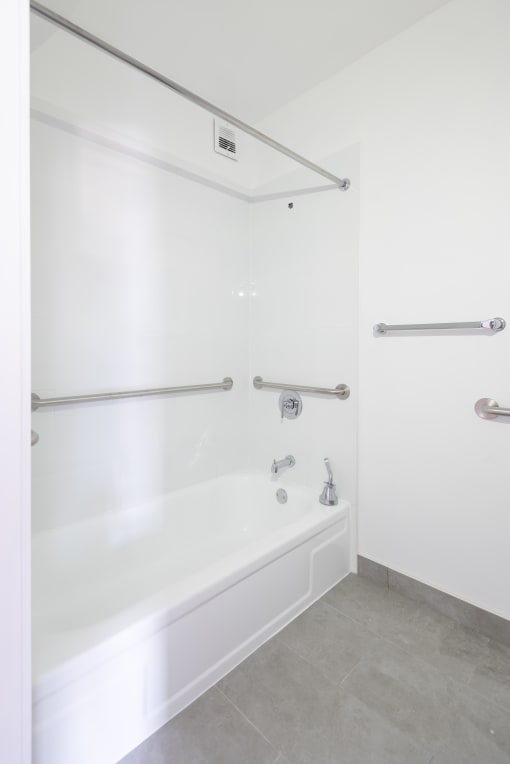 Bathroom with tub