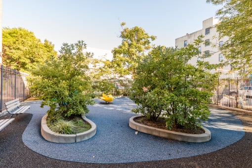 courtyard and playground