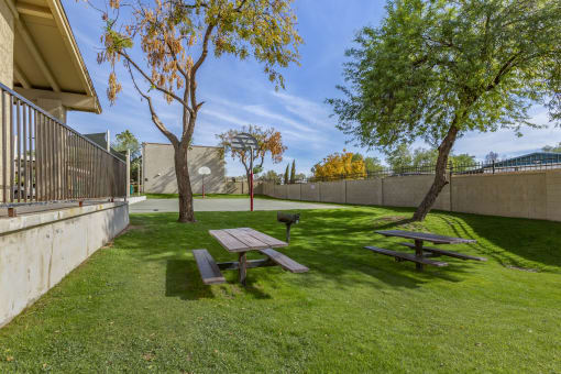 exterior and picnic area