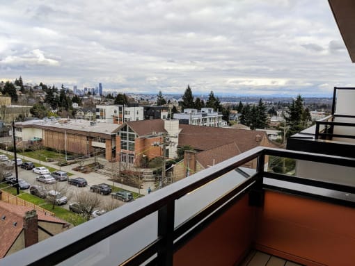 Patio View at AJ, Seattle, Washington