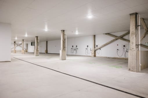 Onsite garage and gated outdoor parking available.