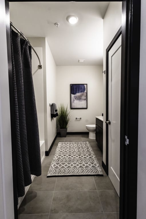 Spacious bathrooms.