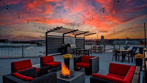 Sky Deck at Vicina during Sunset (Photo Credit: David Miller)