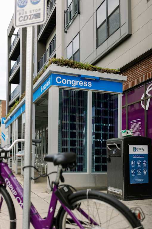 Convenient access to the CDTA bus stop