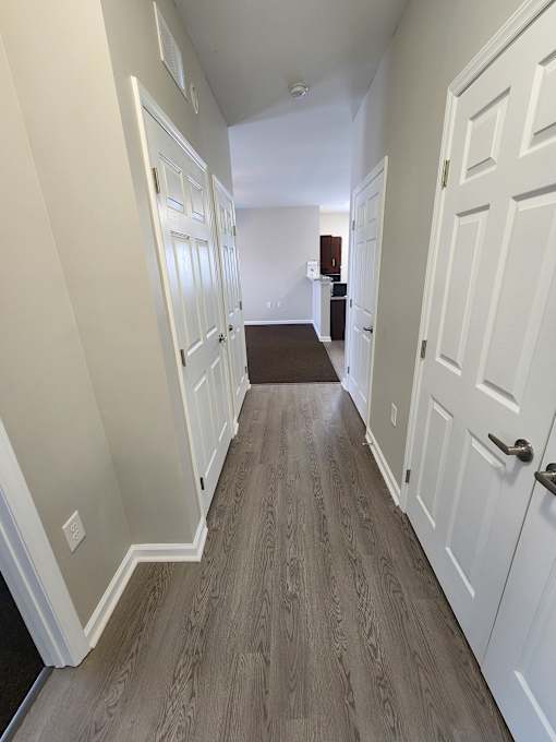 Hallway with Closet  at The Assembly Apartments, Greenville, SC 29611