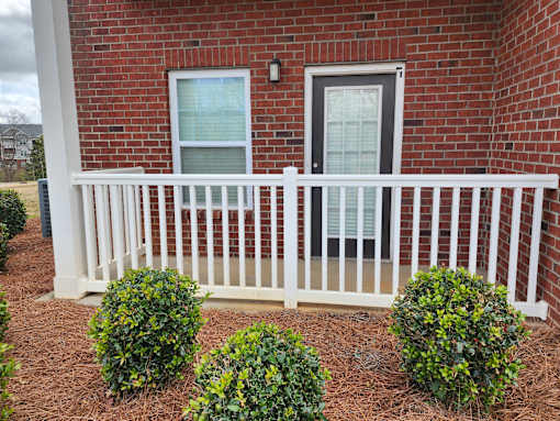 Red brick Property Exterior  at The Assembly Apartments, Greenville, SC