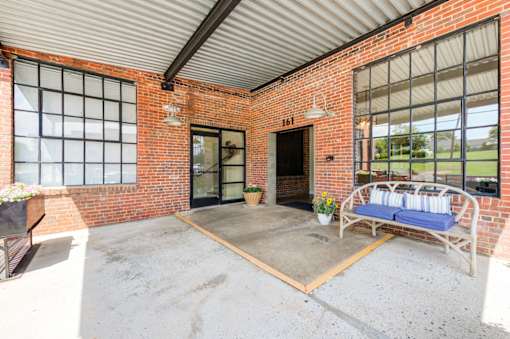 Patio at Asheboro Mill Lofts, North Carolina
