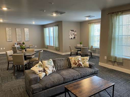Warm And Inviting Living Room at Poland Hill Senior Apartments, Chantilly, VA, Virginia