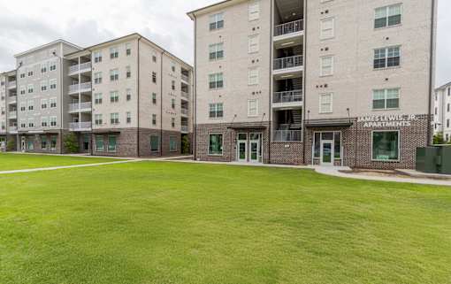 Property Exterior with Lush Green Space at James Lewis Jr, Charleston, SC 29403