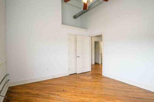 Vacant interior at Kemper Lofts Apartments, Lynchburg, Virginia