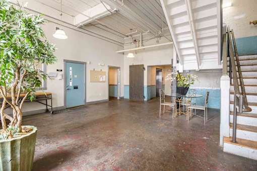 Lobby at Kemper Lofts Apartments, Virginia
