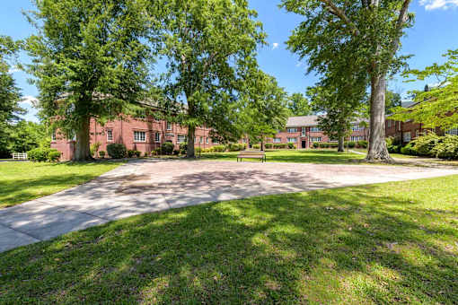 Green Space Walking Path at Kinston Oaks Apartments, Kinston, NC 28501
