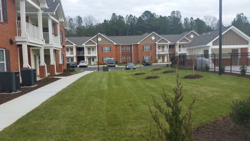Lush green lawn at Iron Bridge Rd Apts VA LLC, Virginia