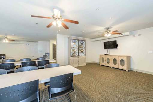 A conference room at Mebane Mill Lofts, Mebane, 27032
