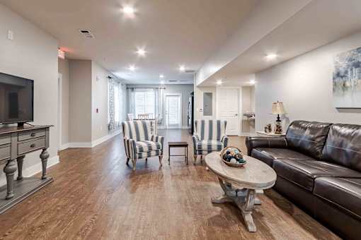 Soft and Refreshing Living Room at Oakside Apartments, South Carolina
