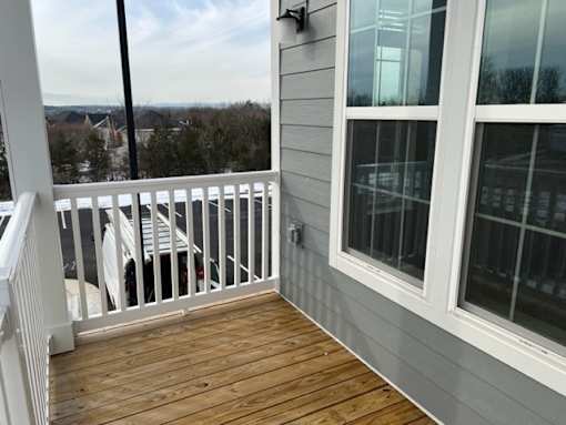 Large Private Patios & Balconies at Poland Hill Senior Apartments, Chantilly, 20152