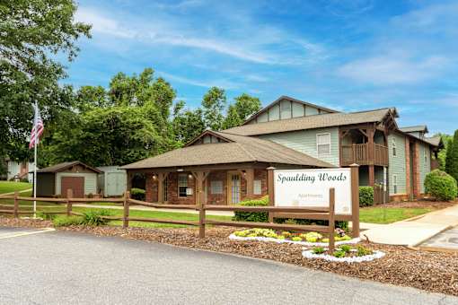 Property Signage at Spaulding Woods Apartments, Marion, 28752